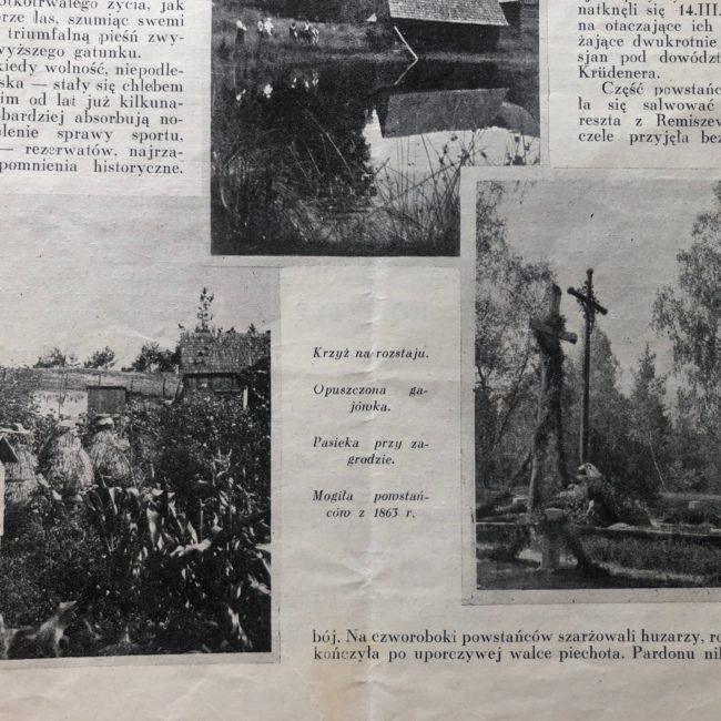 Kampinos uwieczniony na zdjęciach z 1933 roku. Ilustracje do artykułu z tygodnika "Bluszcz"